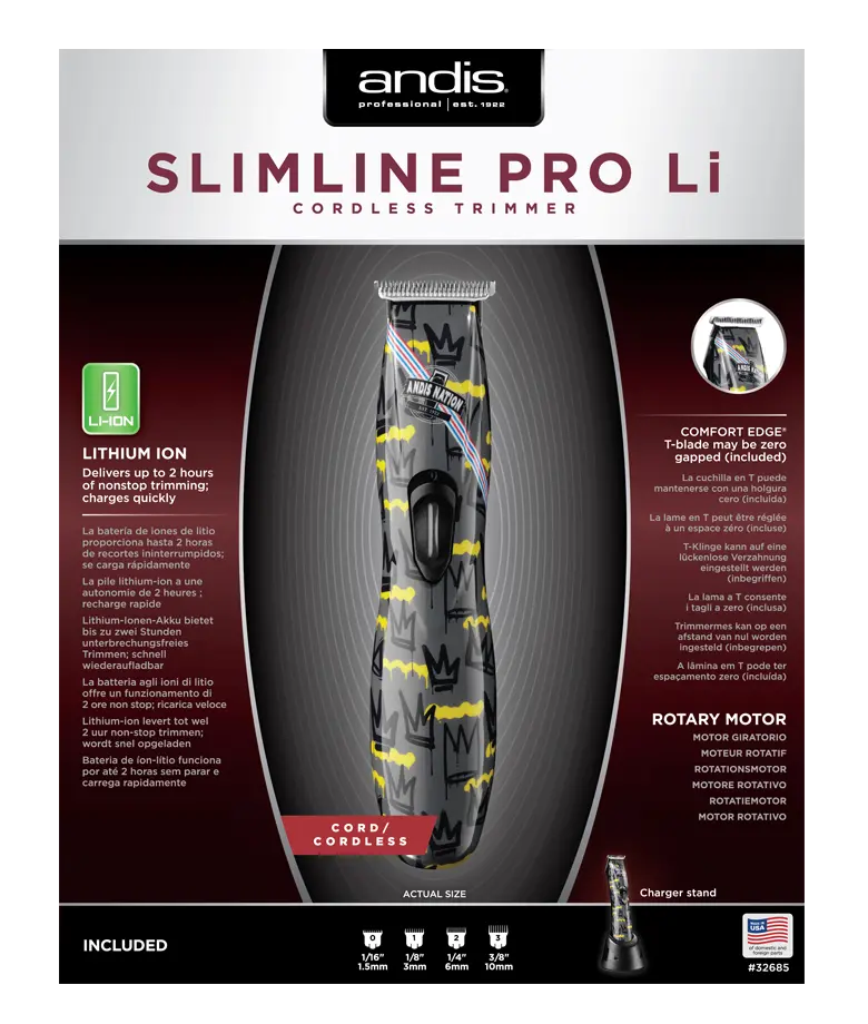 Andis- Tondeuse de finition Andis Slimline Pro Li D-8 Nation- 32685